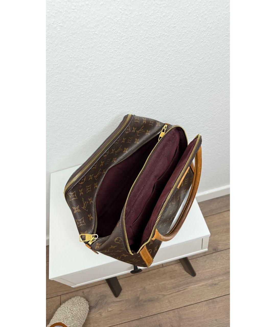 LOUIS VUITTON Коричневая сумка с короткими ручками, фото 5