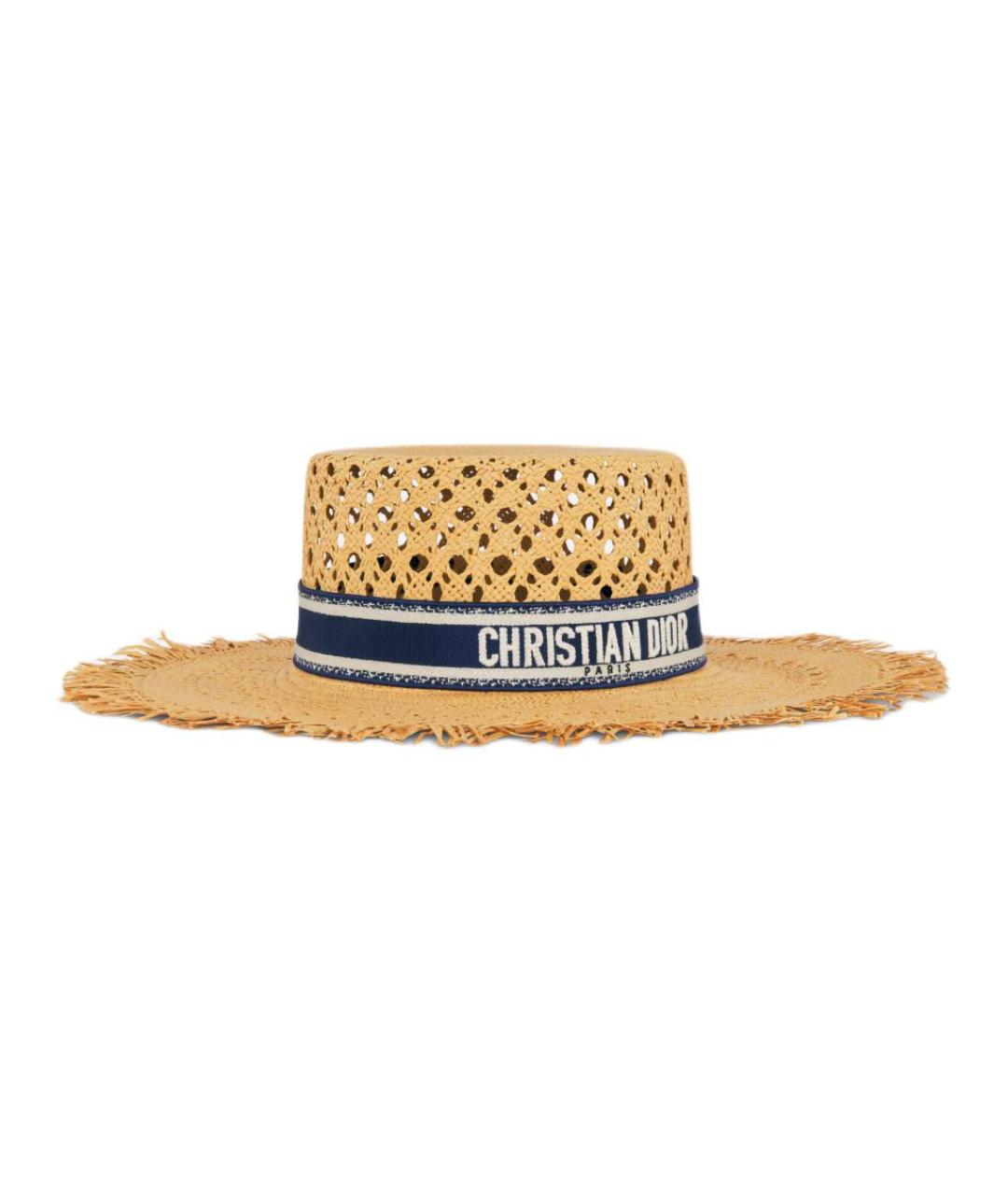 CHRISTIAN DIOR Бежевая шляпа, фото 1