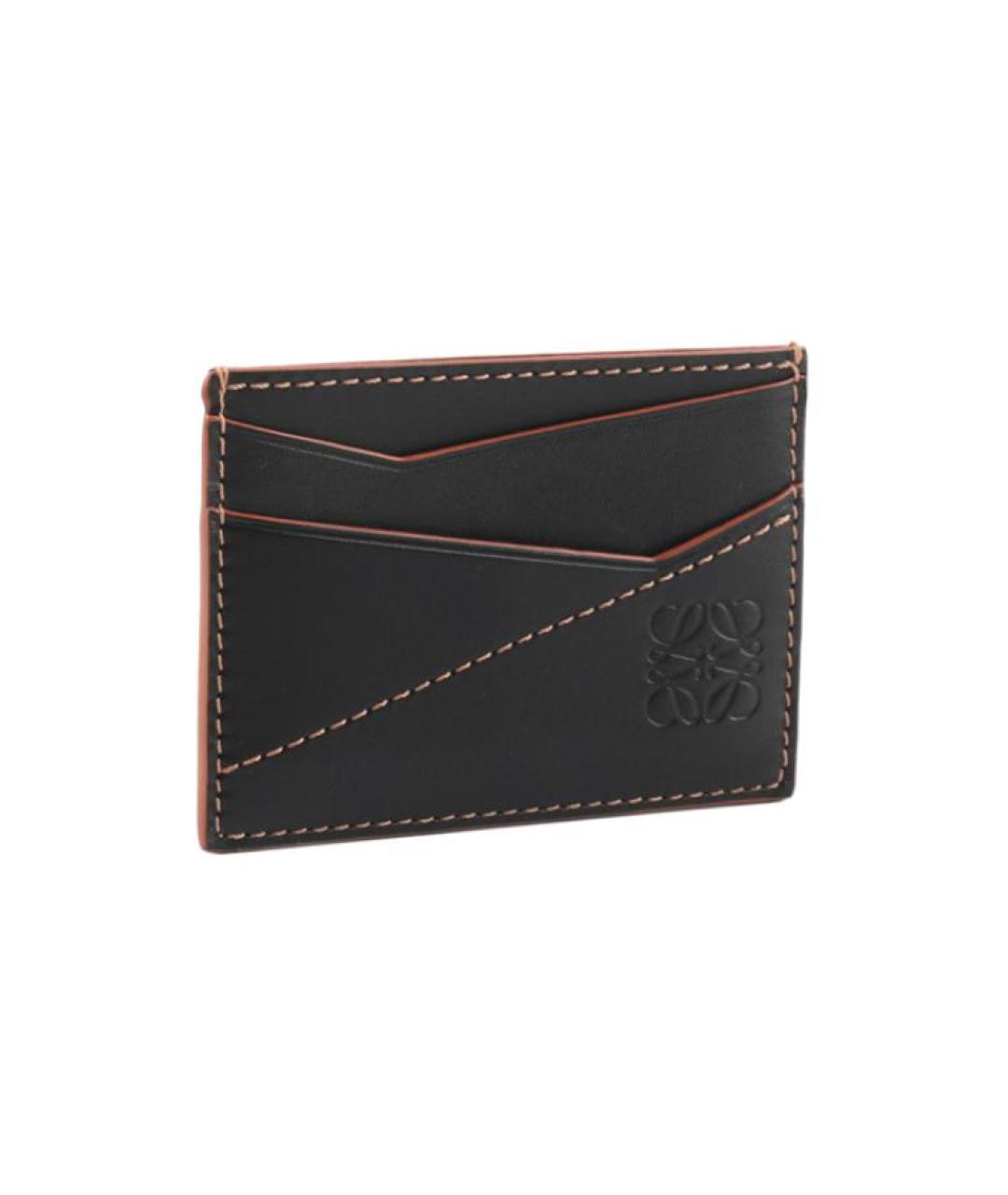 LOEWE Черный кожаный кардхолдер, фото 3