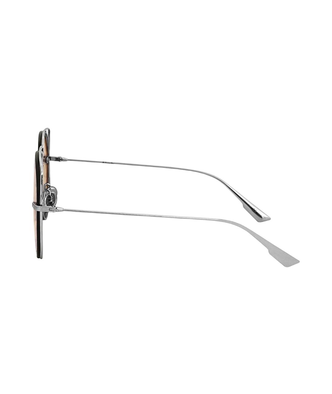 CHRISTIAN DIOR Золотые металлические солнцезащитные очки, фото 3