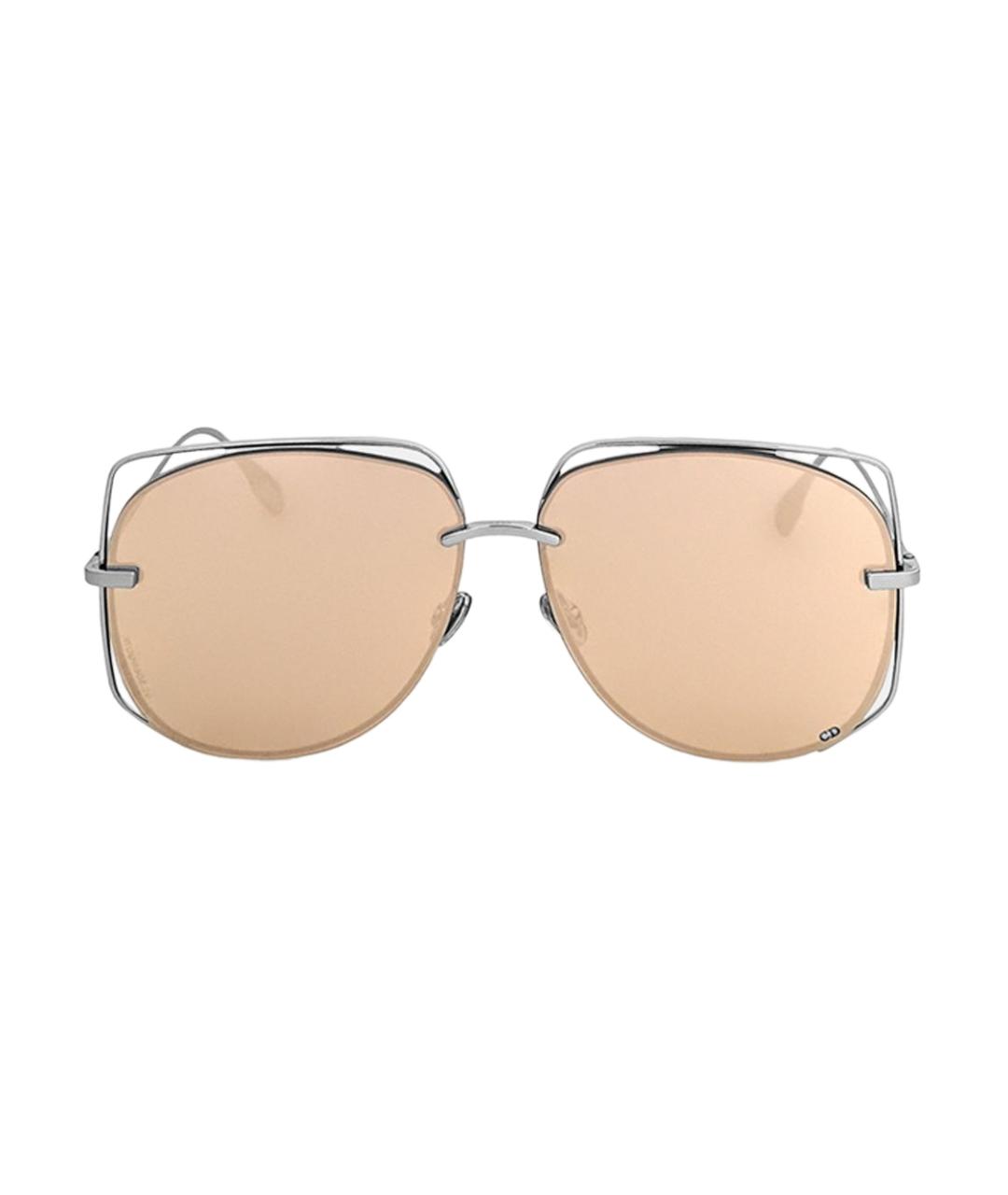 CHRISTIAN DIOR Золотые металлические солнцезащитные очки, фото 2