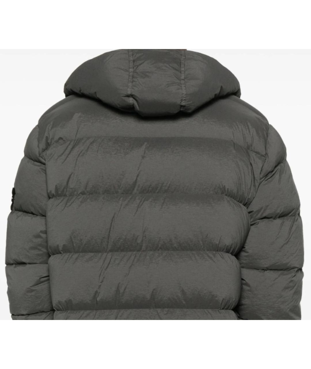 STONE ISLAND Серый пуховик, фото 3