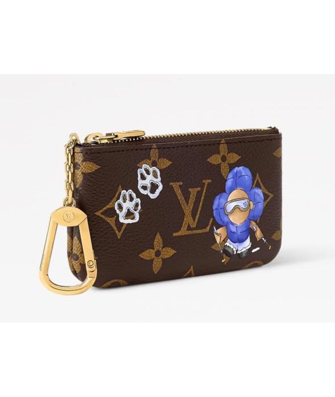 LOUIS VUITTON Коричневая ключница, фото 3