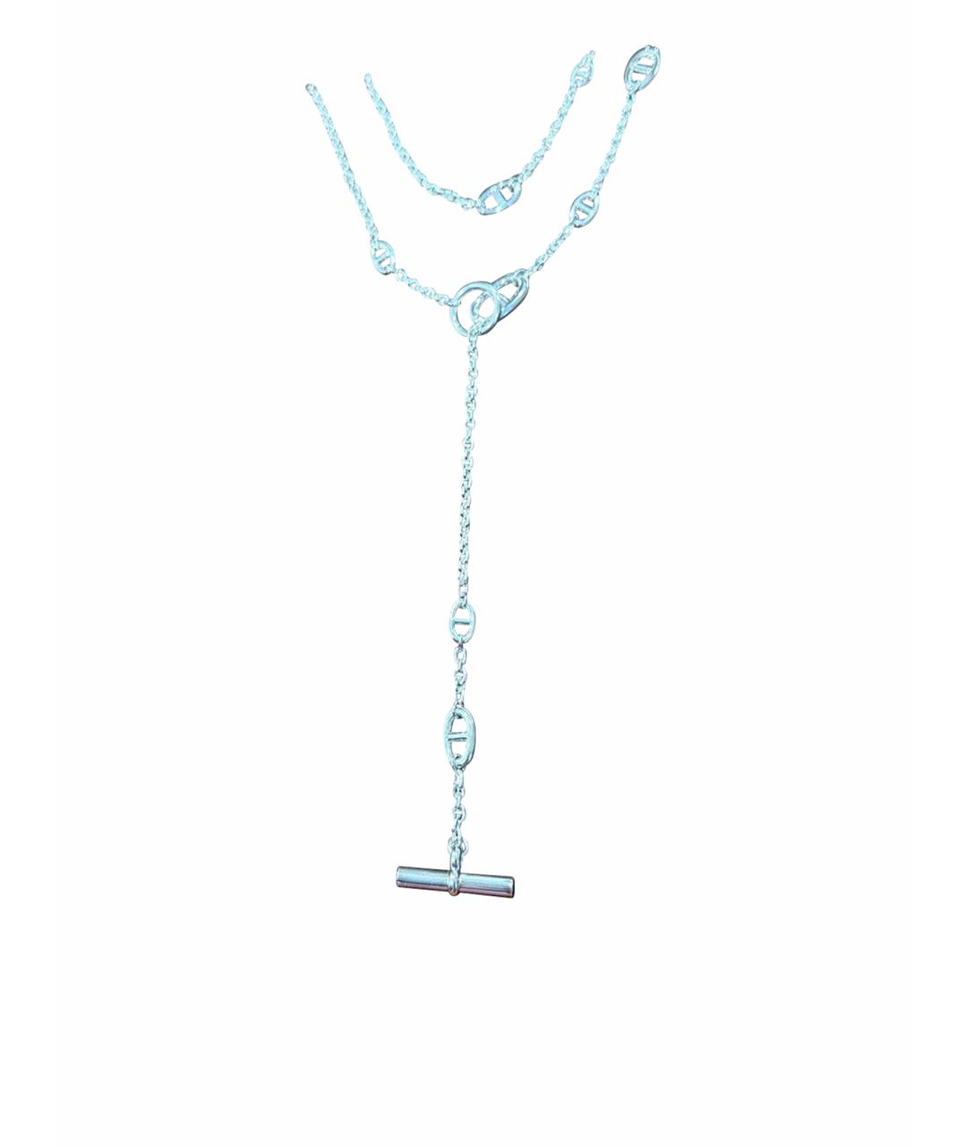 HERMES Серебряное серебряное колье, фото 1