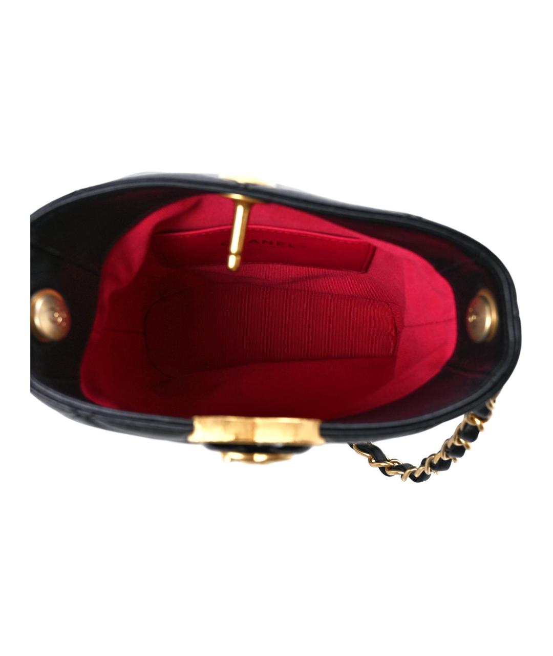 CHANEL Черная кожаная сумка через плечо, фото 5