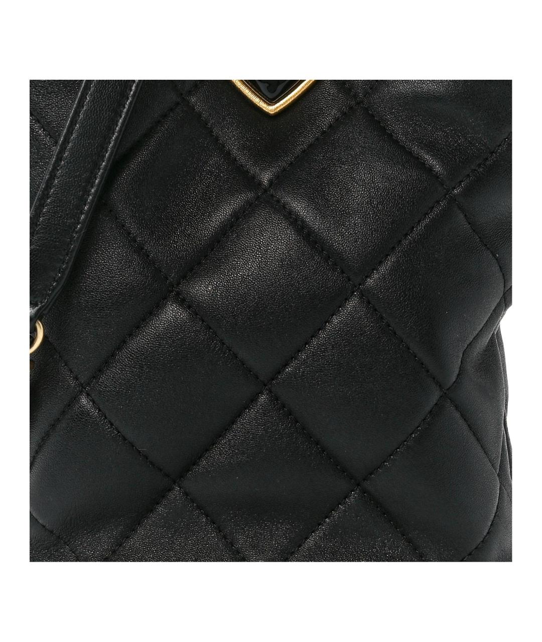 CHANEL Черная кожаная сумка через плечо, фото 4