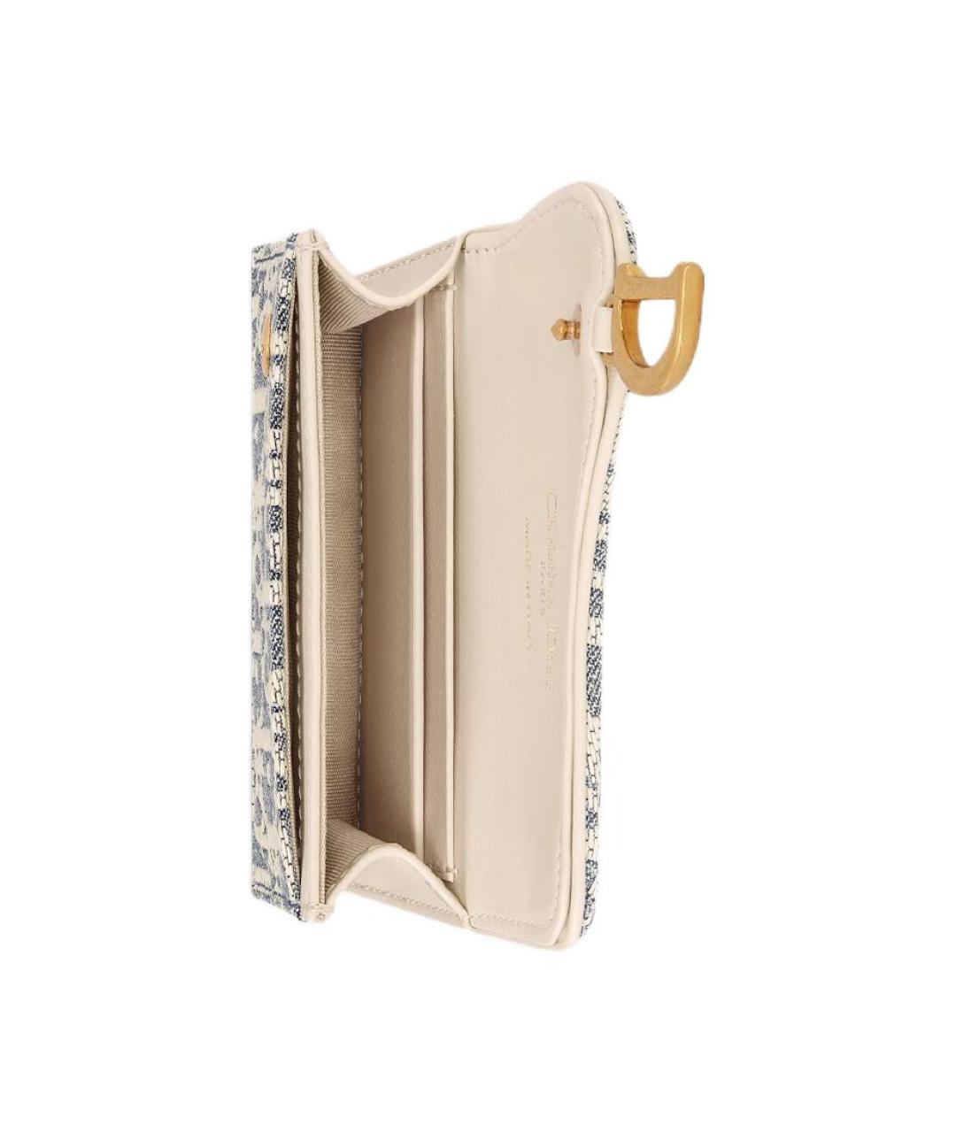 CHRISTIAN DIOR Синий кожаный кардхолдер, фото 4