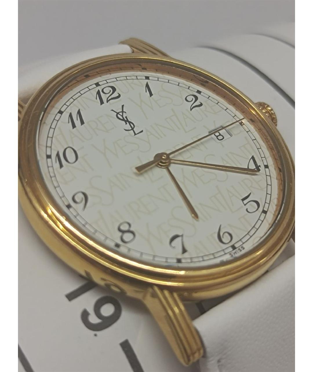 SAINT LAURENT Золотые металлические часы, фото 6