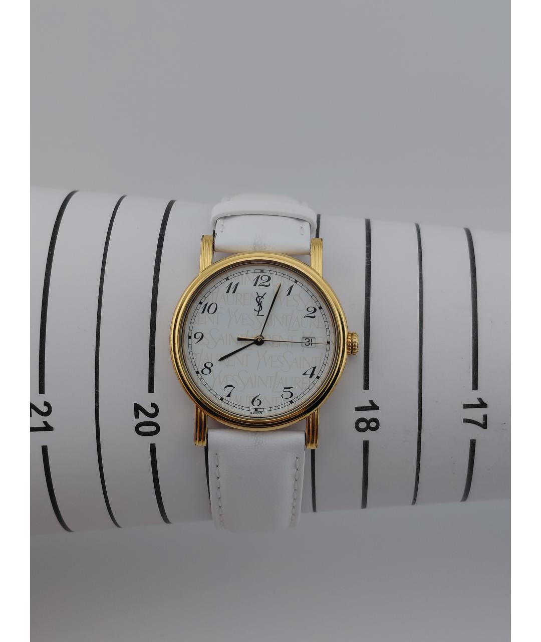 SAINT LAURENT Золотые металлические часы, фото 5