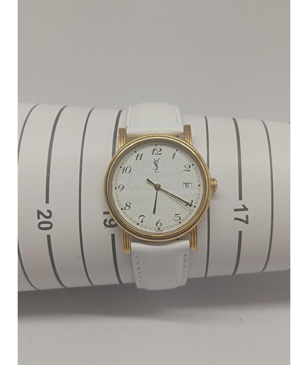 SAINT LAURENT Золотые металлические часы, фото 5