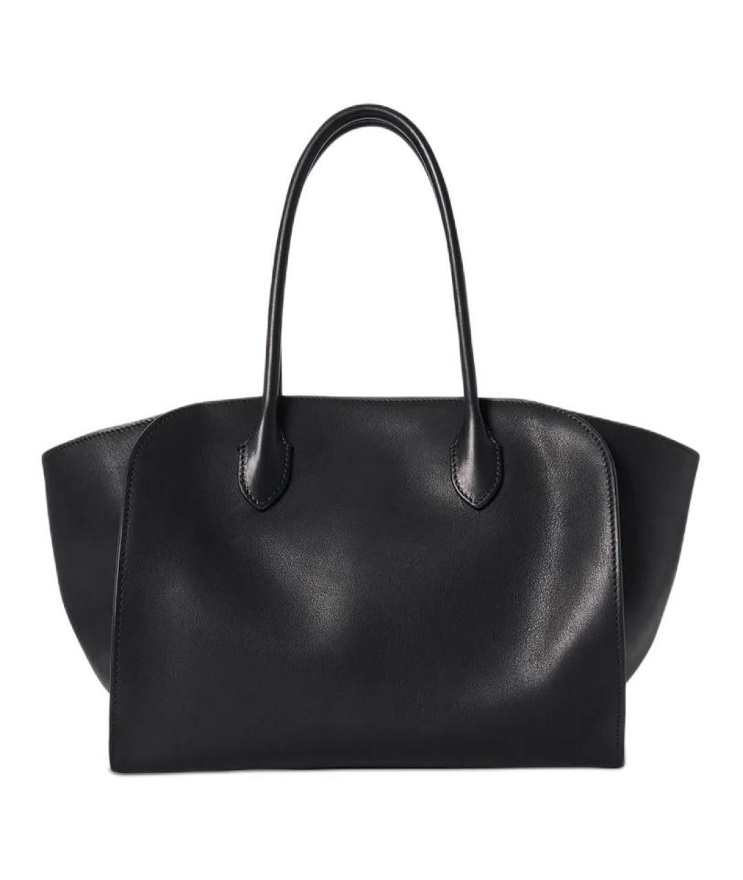 THE ROW Черная кожаная сумка тоут, фото 1