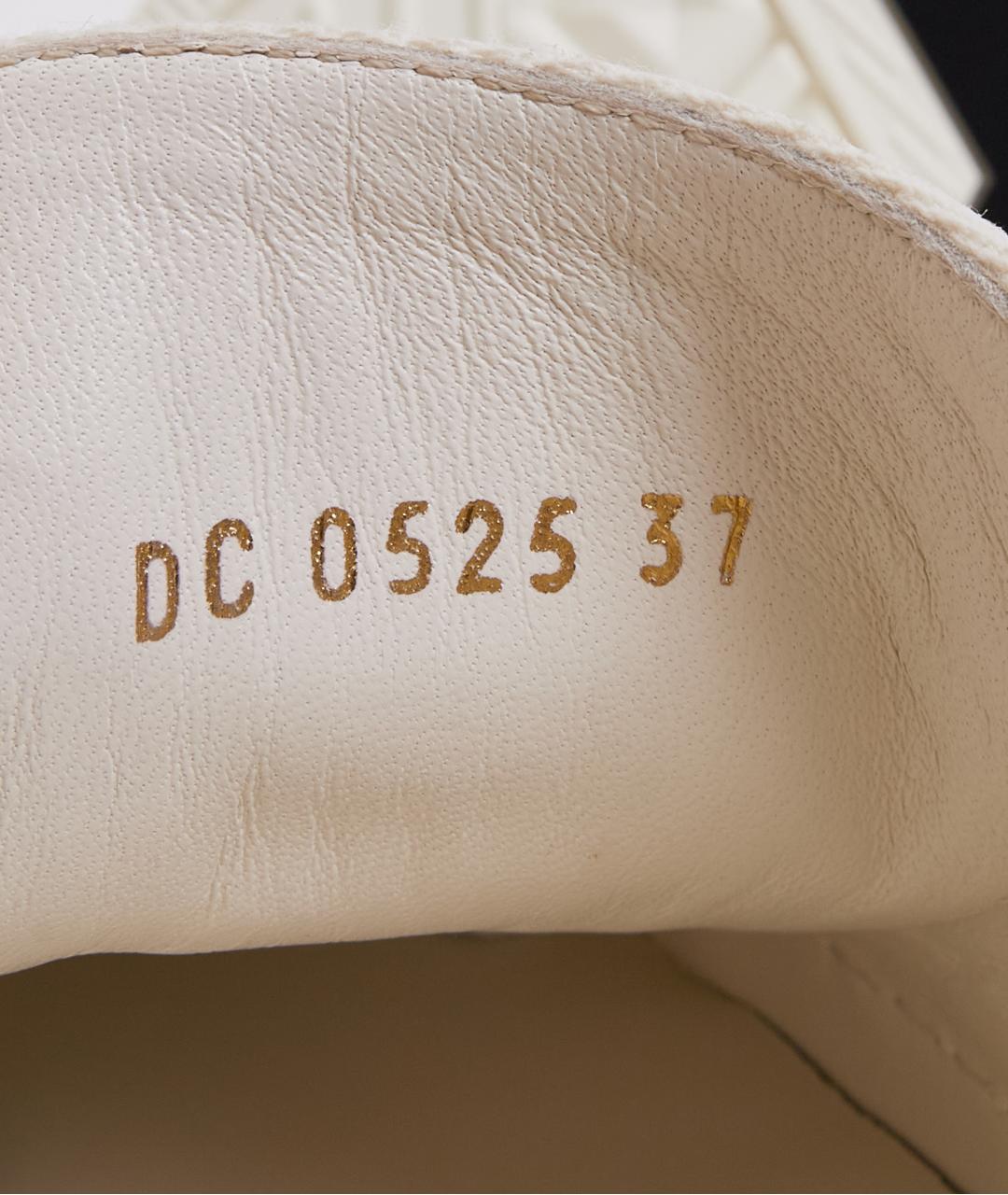 CHRISTIAN DIOR Бежевые текстильные кеды, фото 8