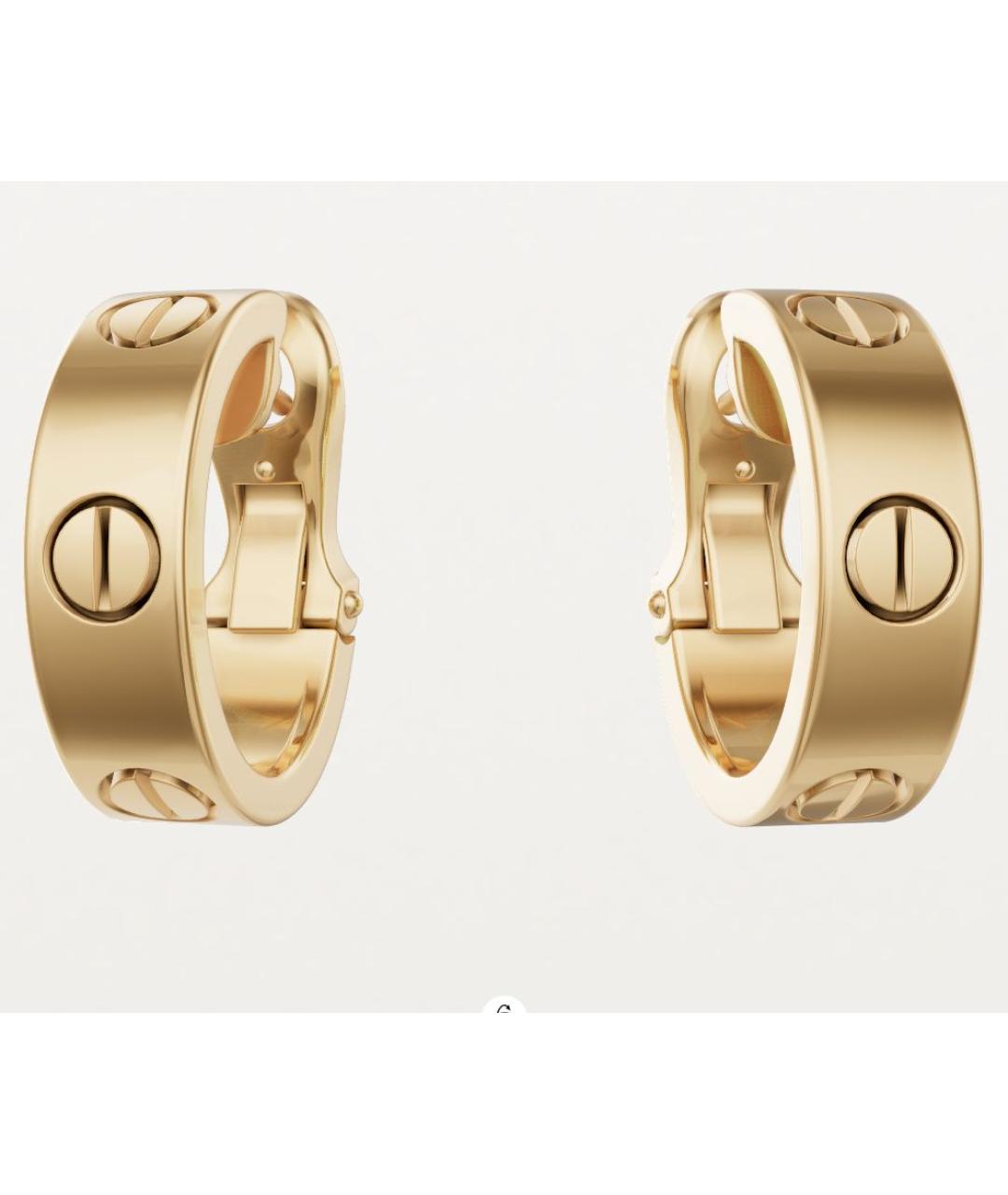 CARTIER Золотые серьги из желтого золота, фото 8