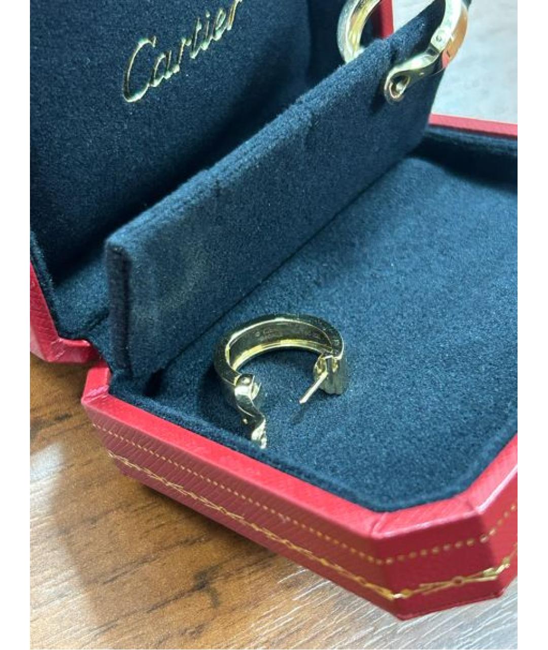 CARTIER Золотые серьги из желтого золота, фото 6