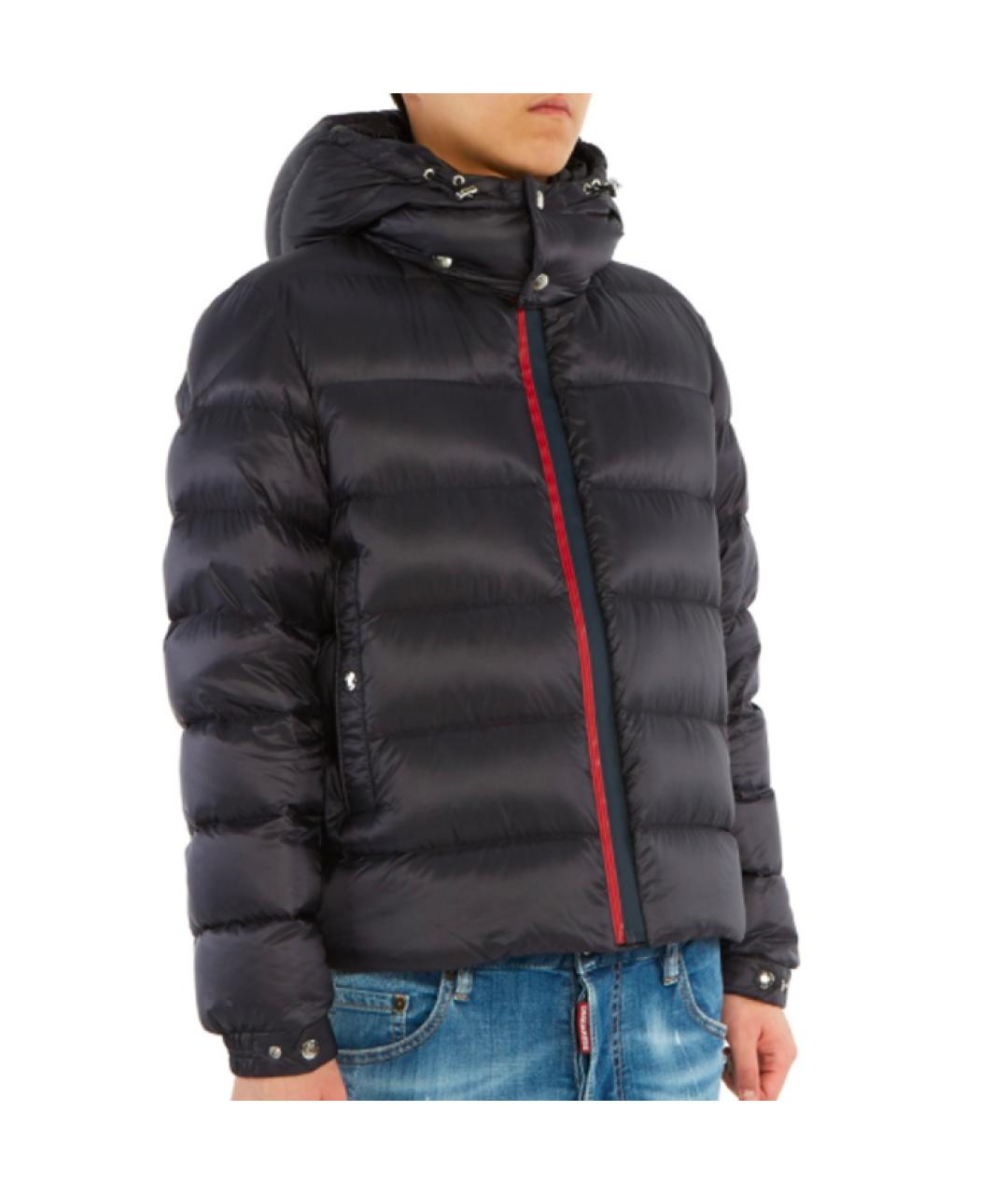 MONCLER Синий пуховик, фото 4