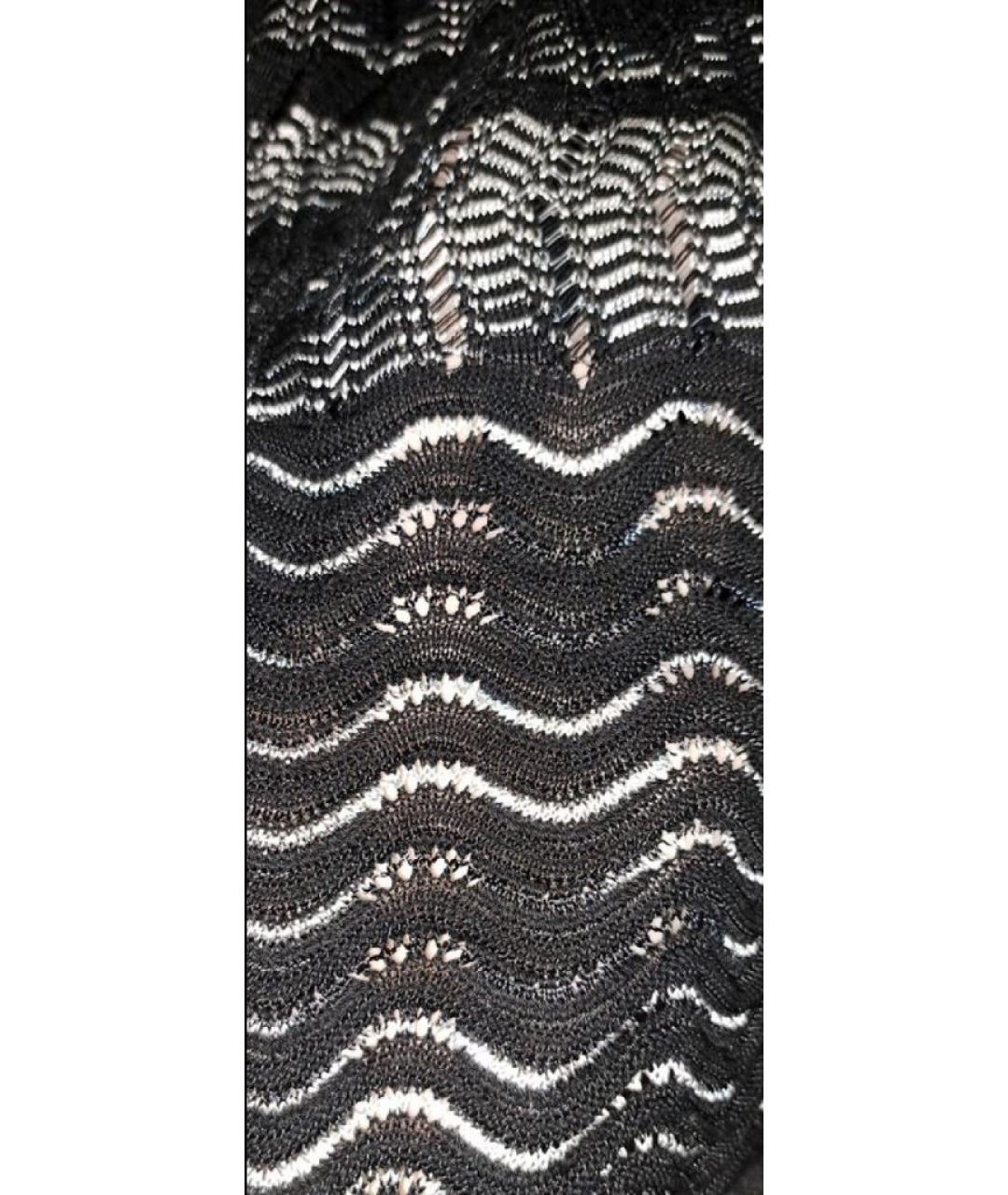 M MISSONI Черное хлопковое повседневное платье, фото 3