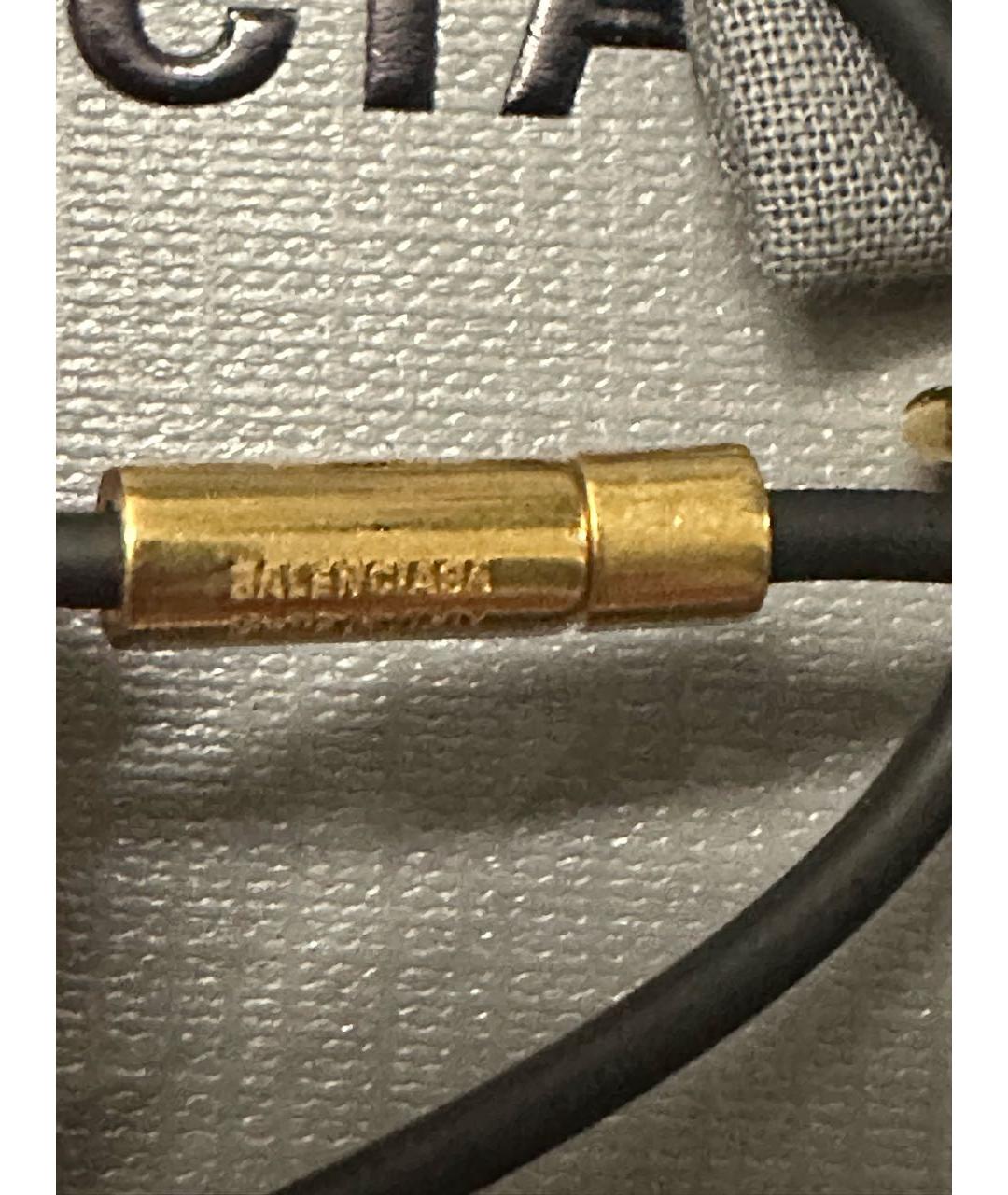 BALENCIAGA Черный металлический чокер, фото 3