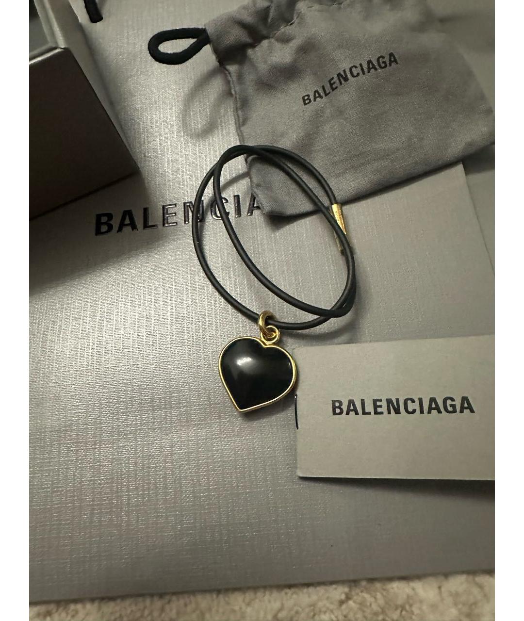 BALENCIAGA Черный металлический чокер, фото 4