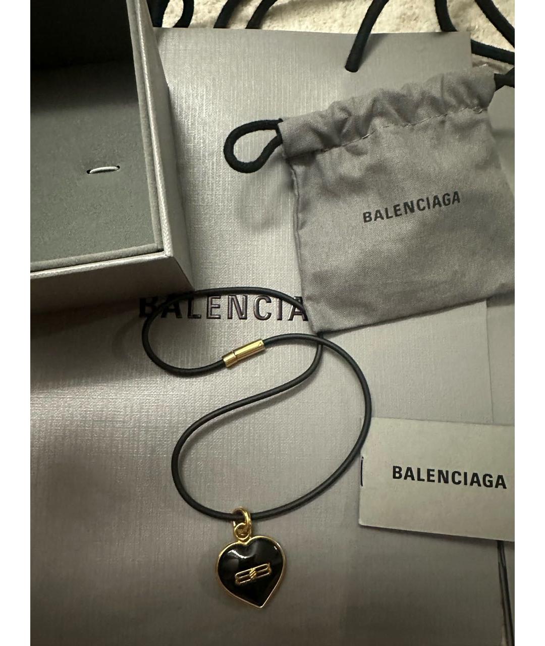 BALENCIAGA Черный металлический чокер, фото 2