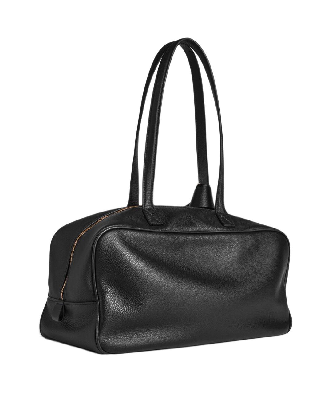 BALENCIAGA Черная кожаная сумка через плечо, фото 3