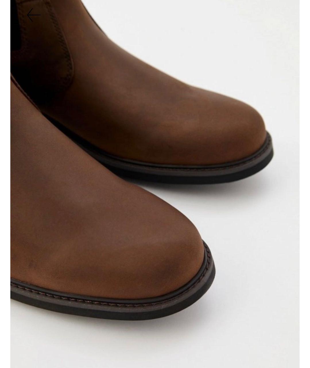 TIMBERLAND Коричневые нубуковые высокие ботинки, фото 5