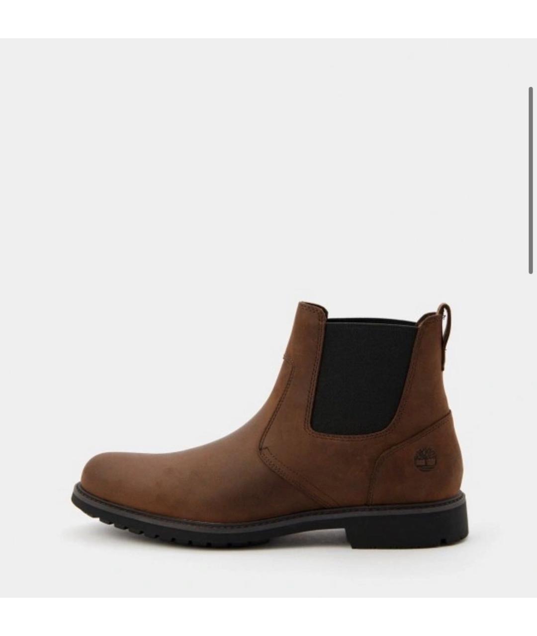 TIMBERLAND Коричневые нубуковые высокие ботинки, фото 6