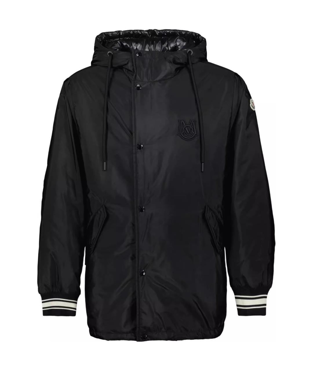 MONCLER Черный пуховик, фото 2