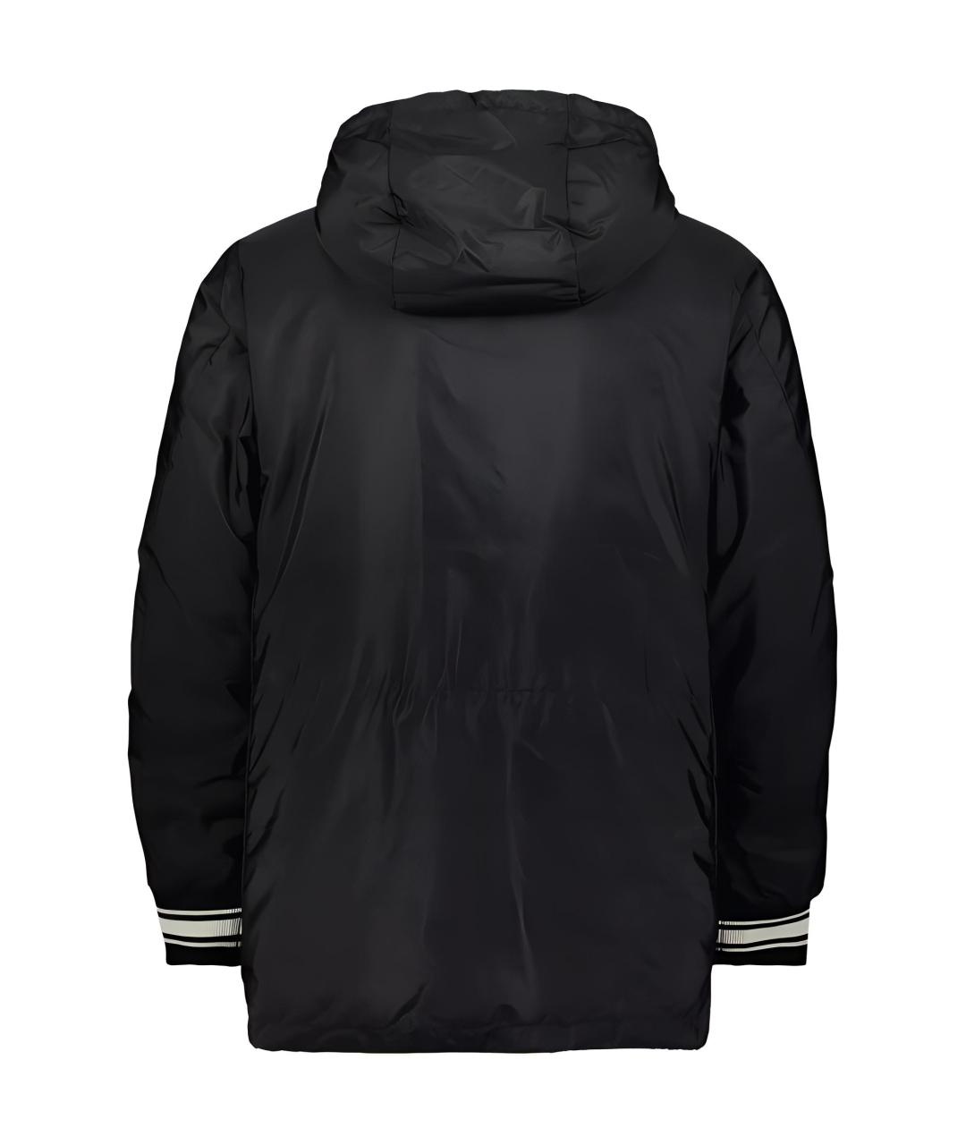 MONCLER Черный пуховик, фото 4