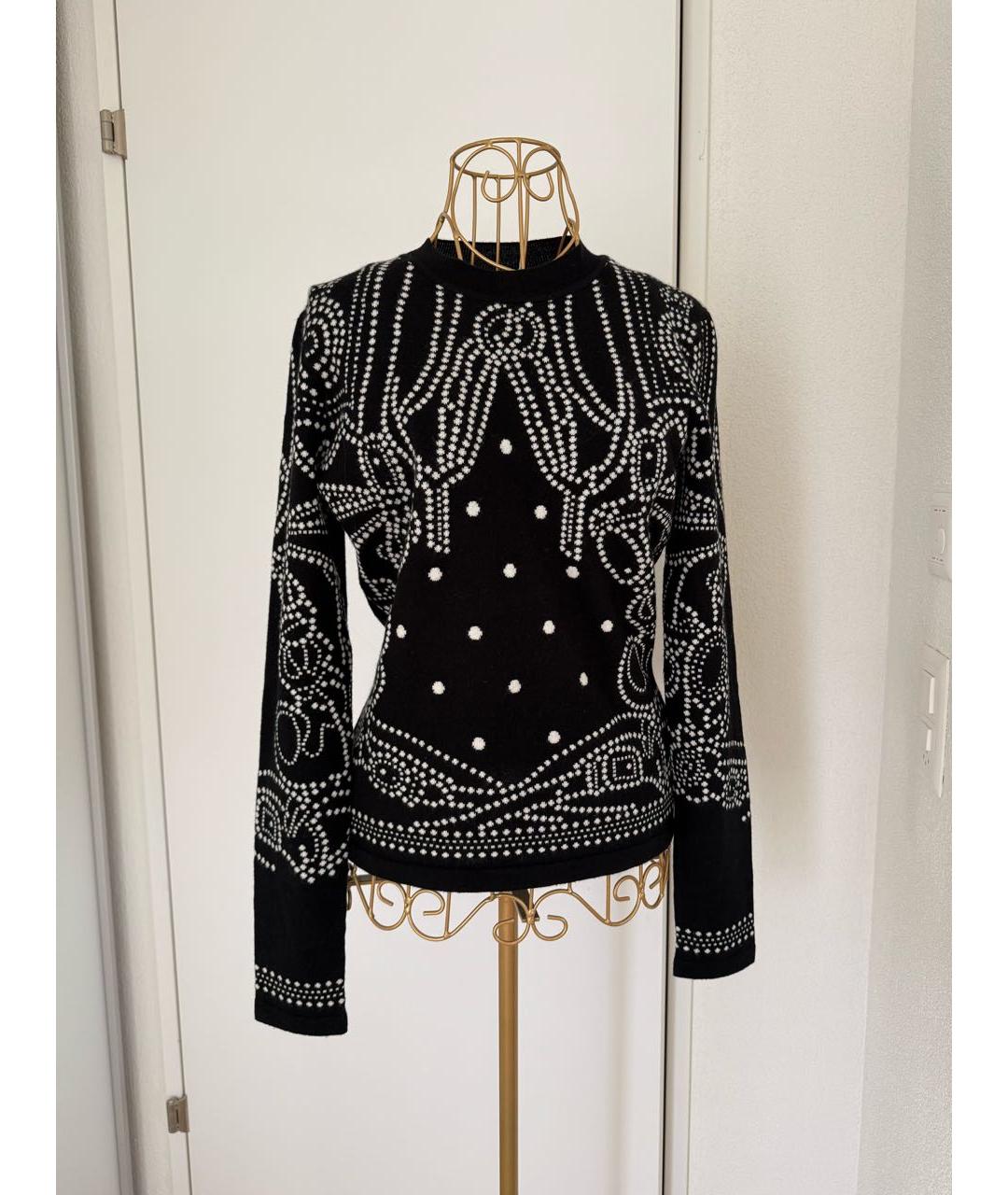 HERMES Черный кашемировый джемпер / свитер, фото 7