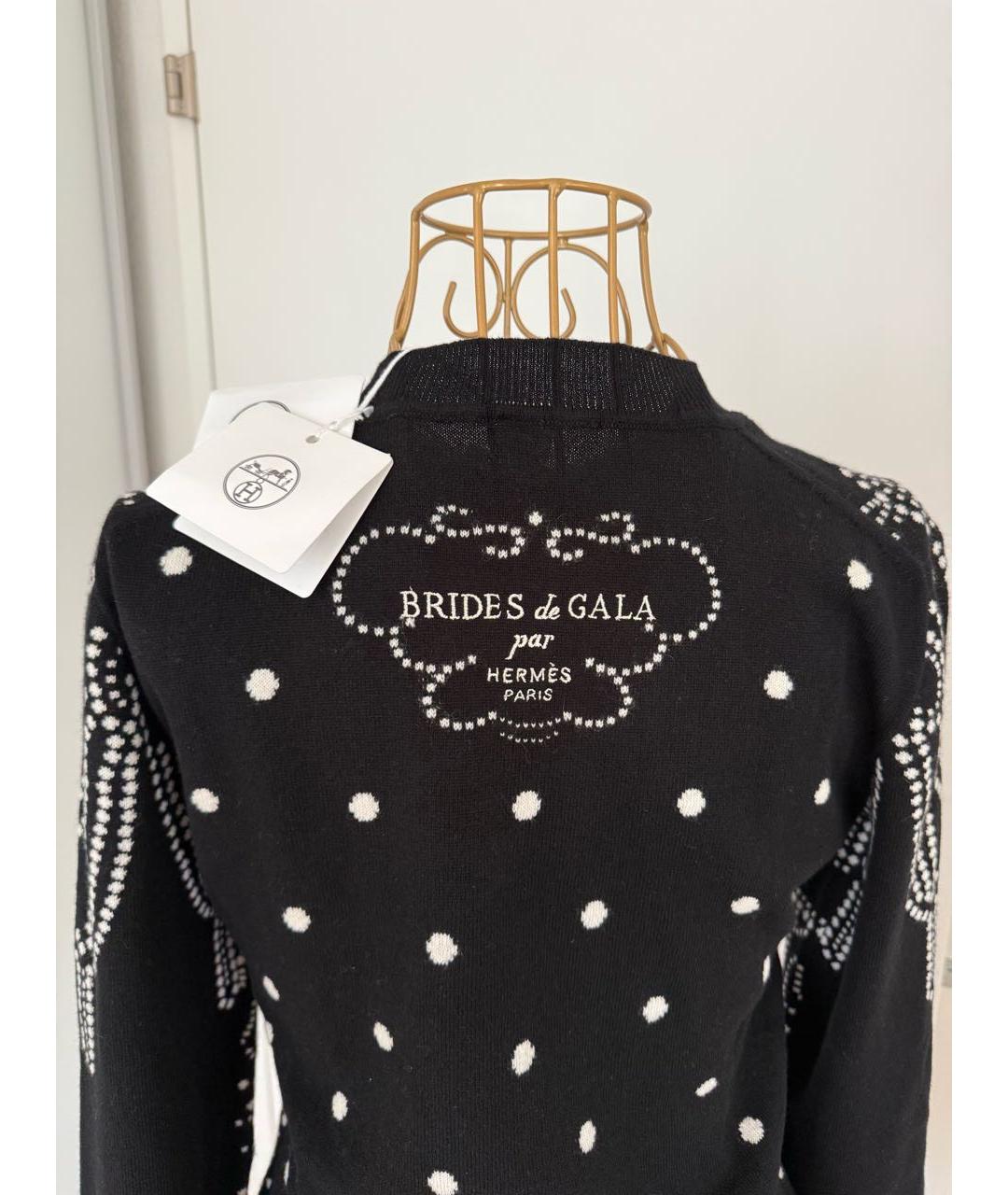 HERMES Черный кашемировый джемпер / свитер, фото 6