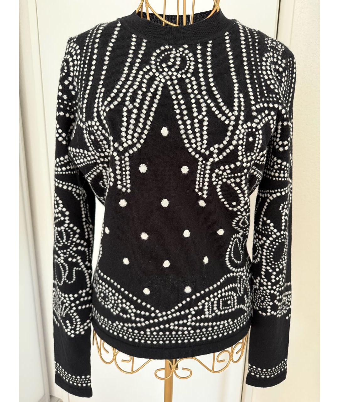 HERMES Черный кашемировый джемпер / свитер, фото 3