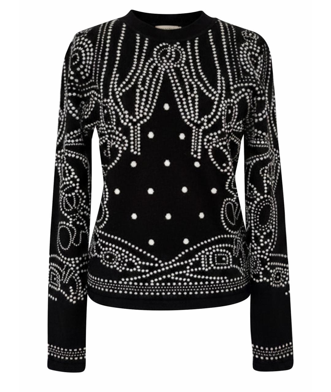 HERMES Черный кашемировый джемпер / свитер, фото 1