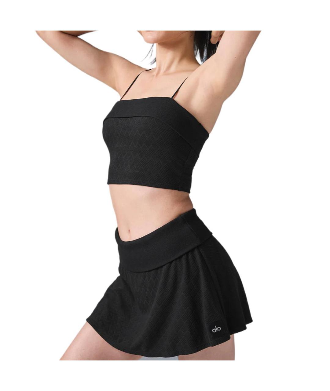 ALO YOGA Черная майка, фото 3