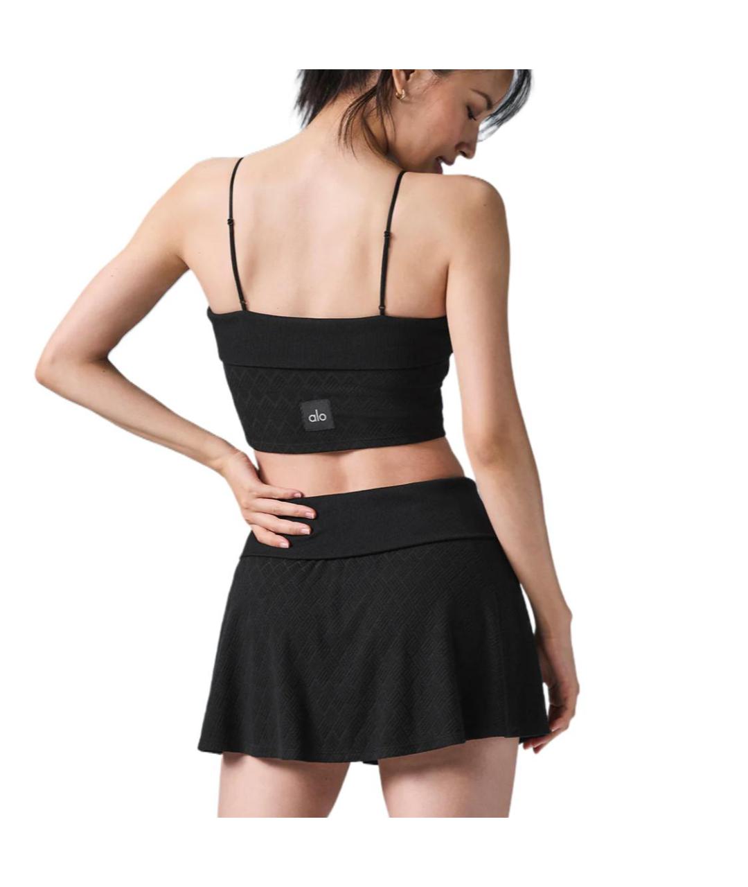 ALO YOGA Черная майка, фото 2