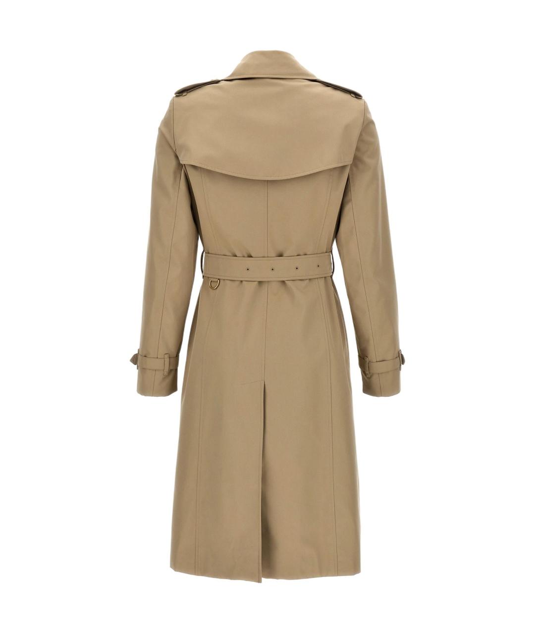 BURBERRY Бежевый хлопковый тренч/плащ, фото 3