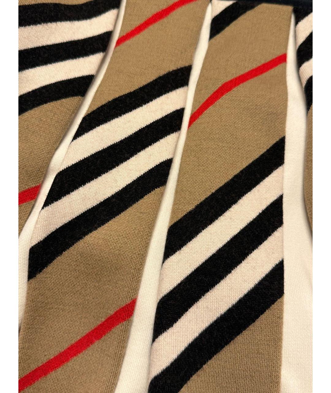 BURBERRY Коричневая шерстяная юбка, фото 4