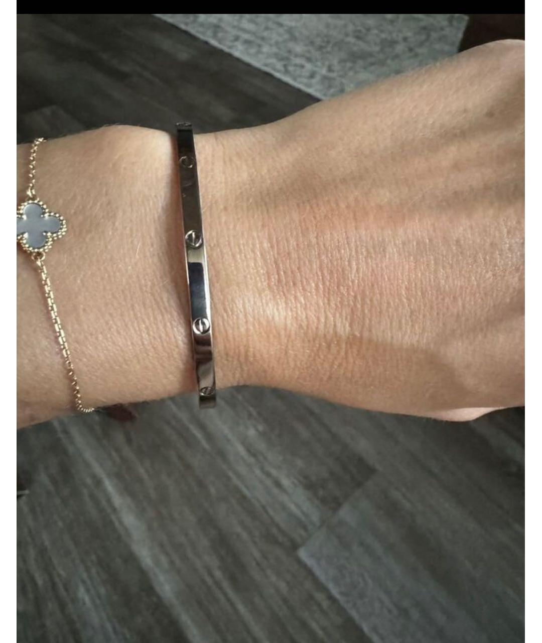 CARTIER Белый браслет из белого золота, фото 5