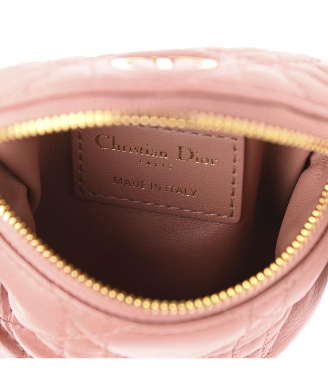 CHRISTIAN DIOR Бежевая кожаная сумка с короткими ручками, фото 4