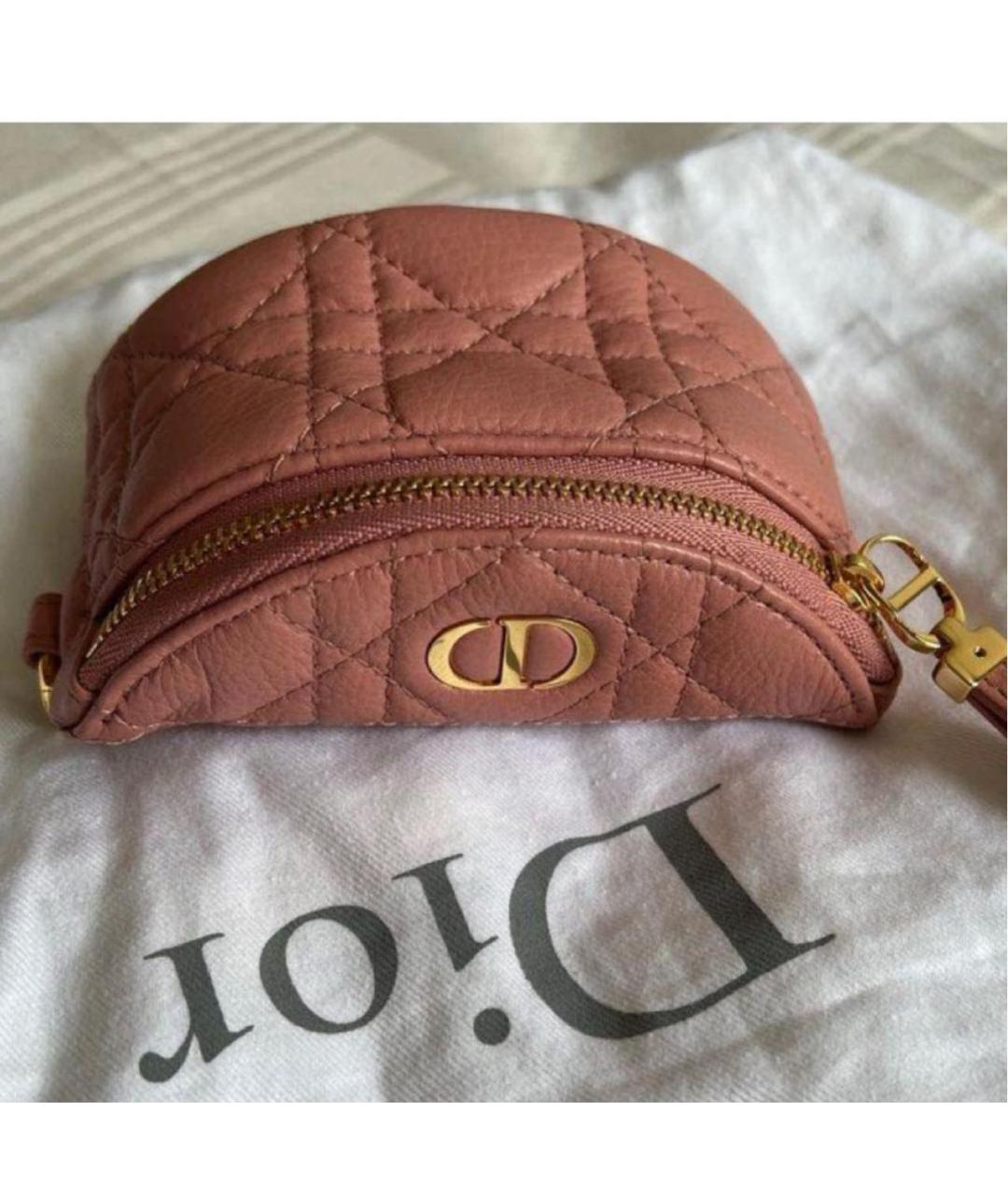 CHRISTIAN DIOR Бежевая кожаная сумка с короткими ручками, фото 5