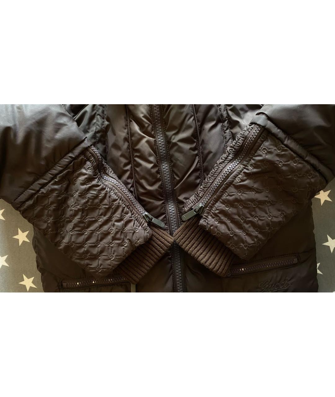 GUCCI Коричневый синтетический пуховик, фото 5