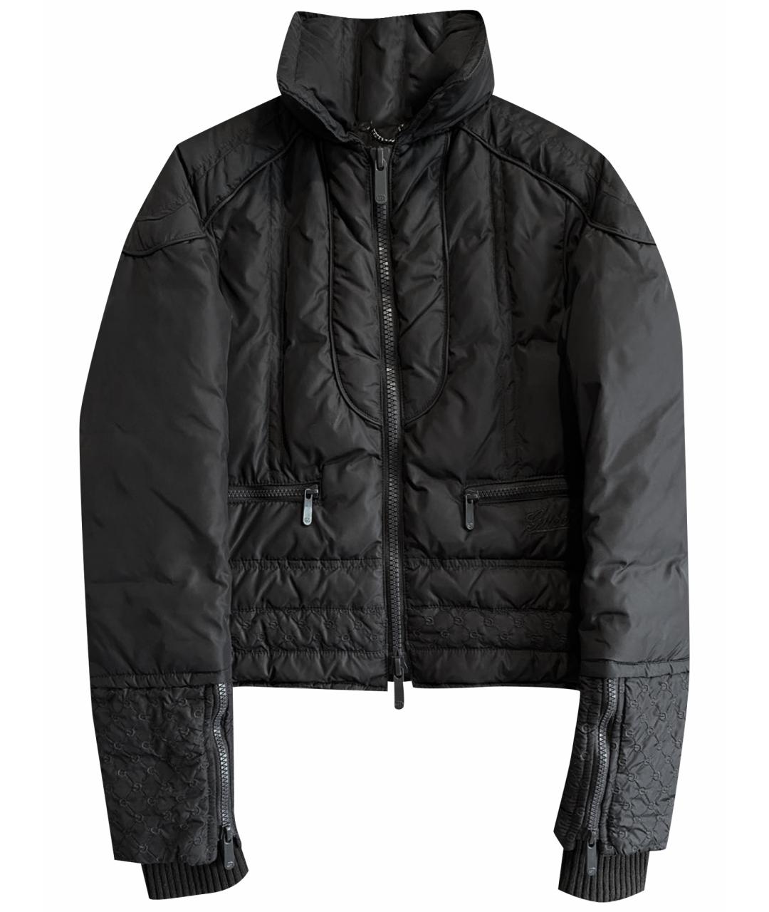 GUCCI Коричневый синтетический пуховик, фото 1