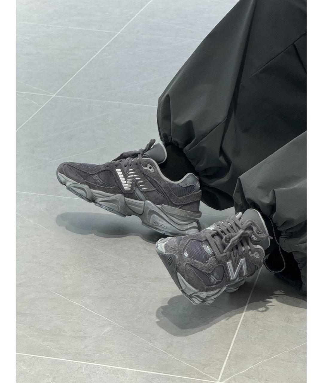 NEW BALANCE Серые замшевые кроссовки, фото 7