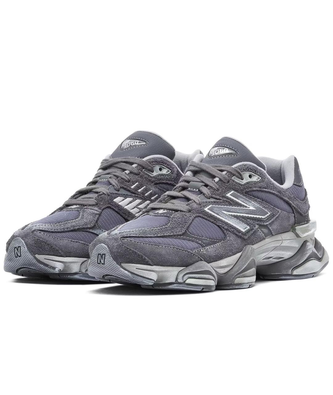 NEW BALANCE Серые замшевые кроссовки, фото 6