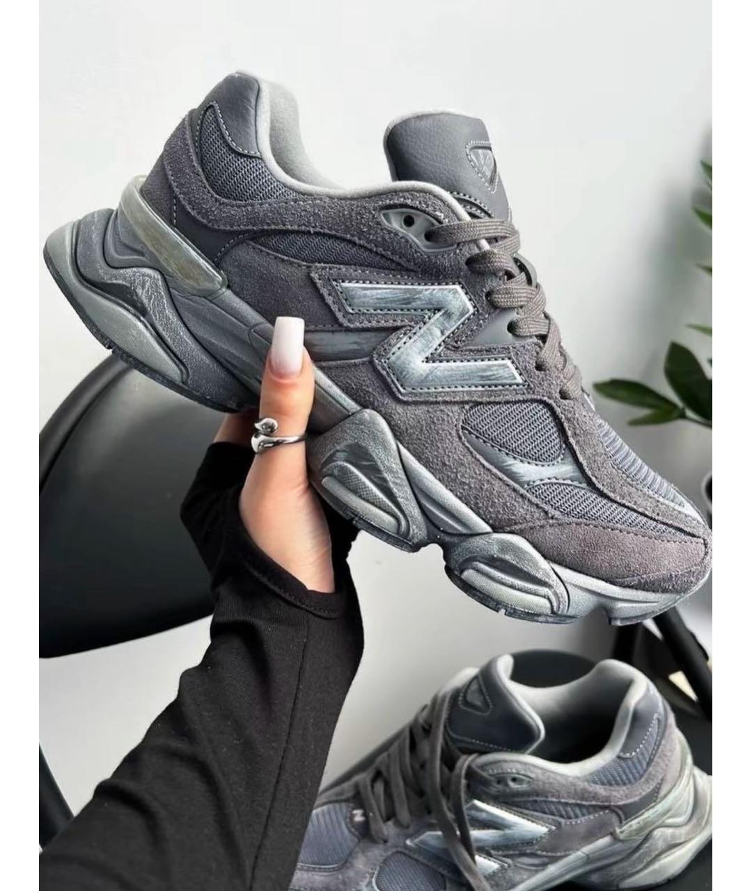 NEW BALANCE Серые замшевые кроссовки, фото 2