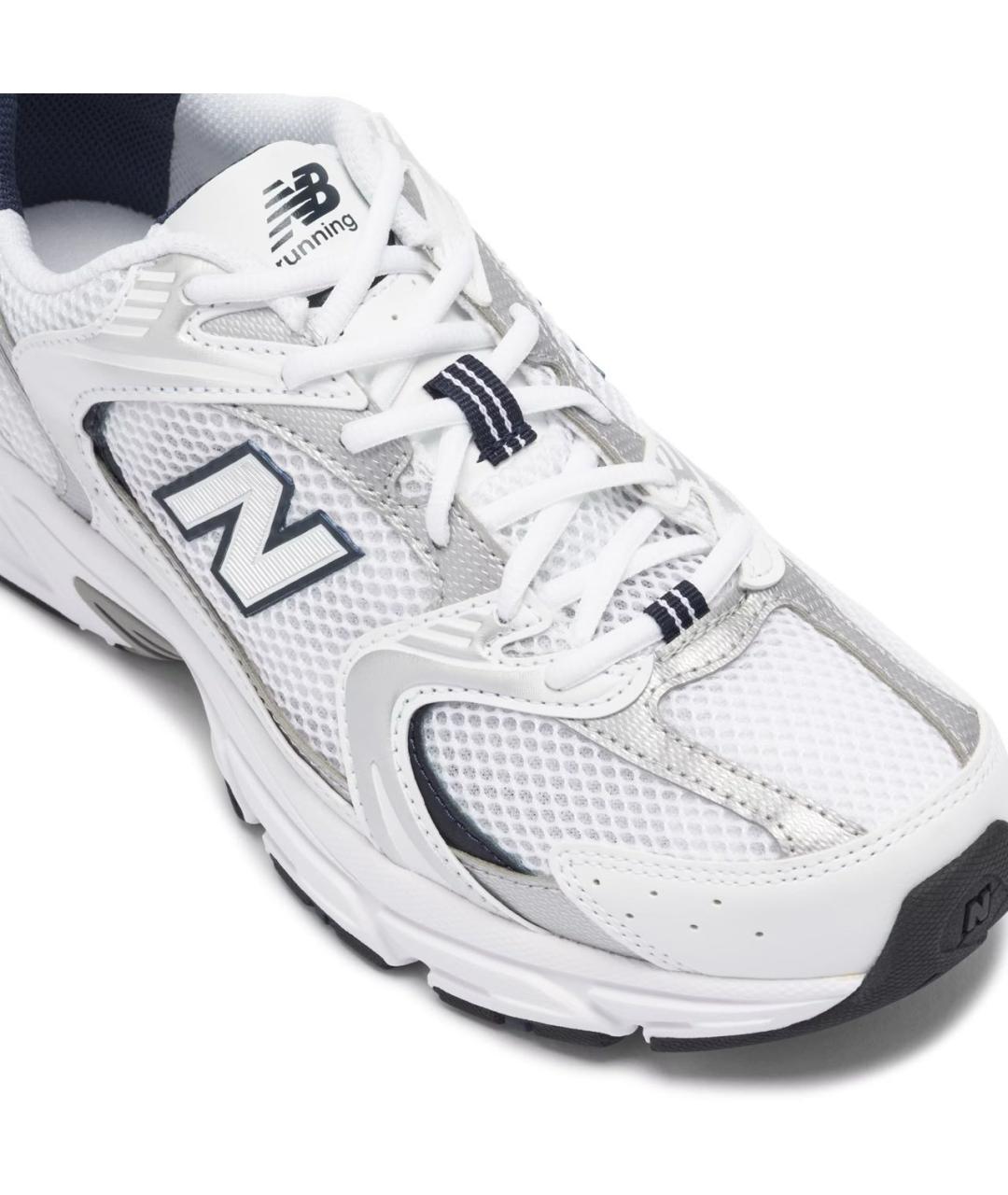 NEW BALANCE Белые текстильные кроссовки, фото 3