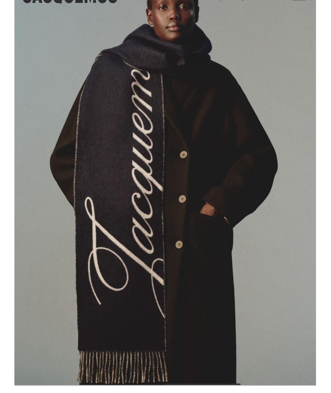 JACQUEMUS Синий шарф, фото 2