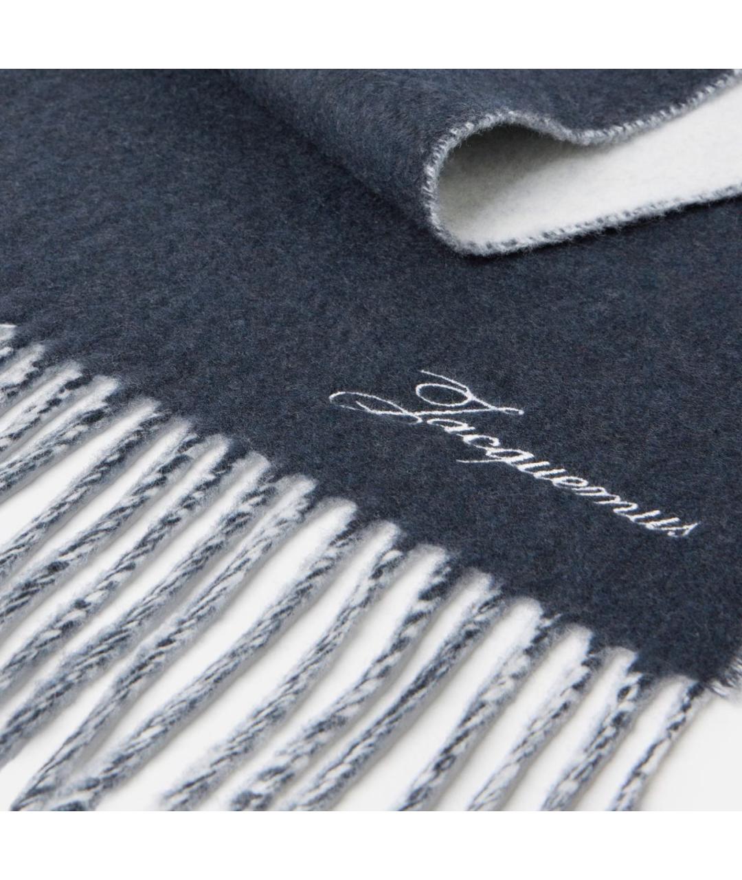 JACQUEMUS Синий шарф, фото 3