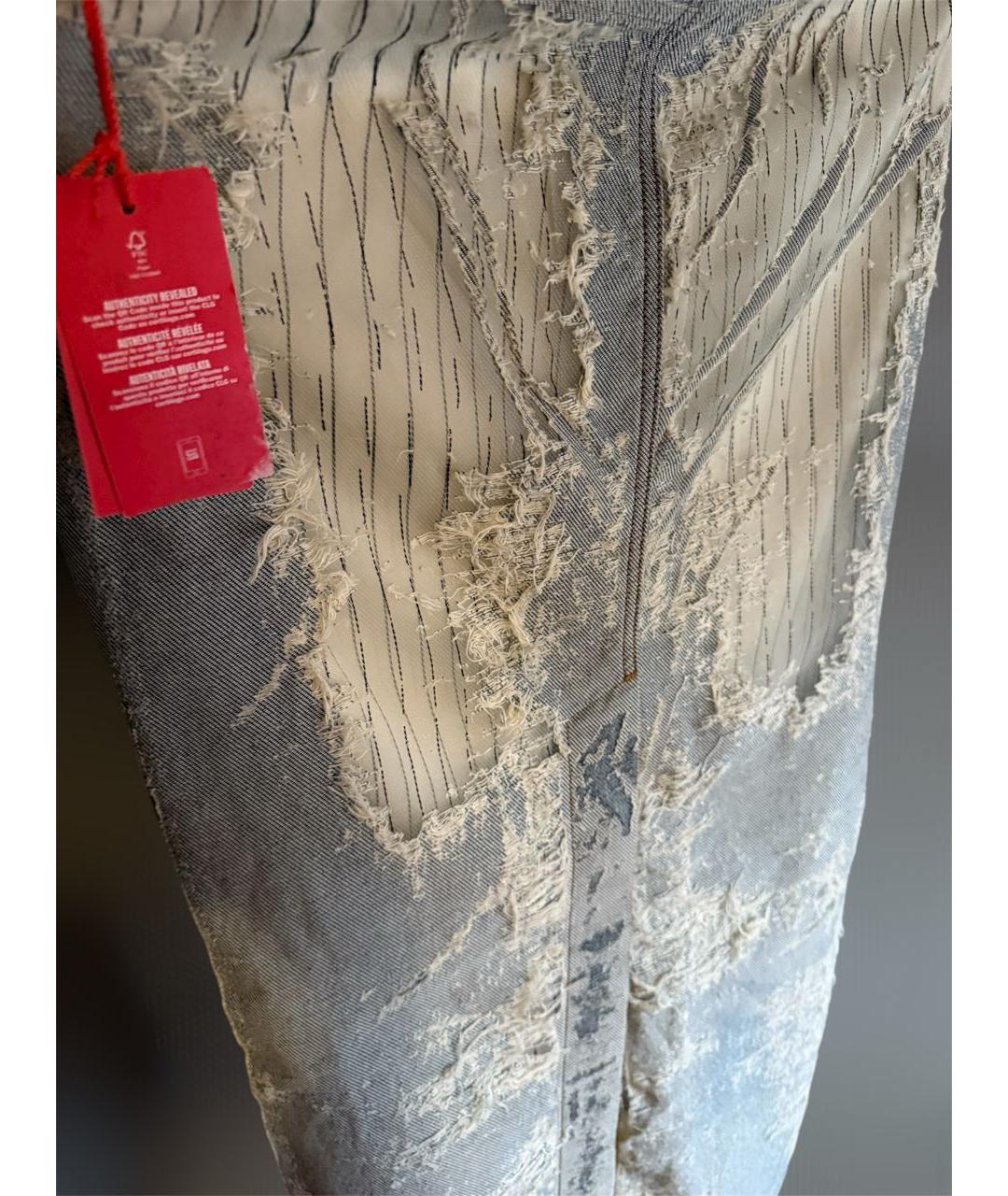 DIESEL Голубая деним юбка макси, фото 8