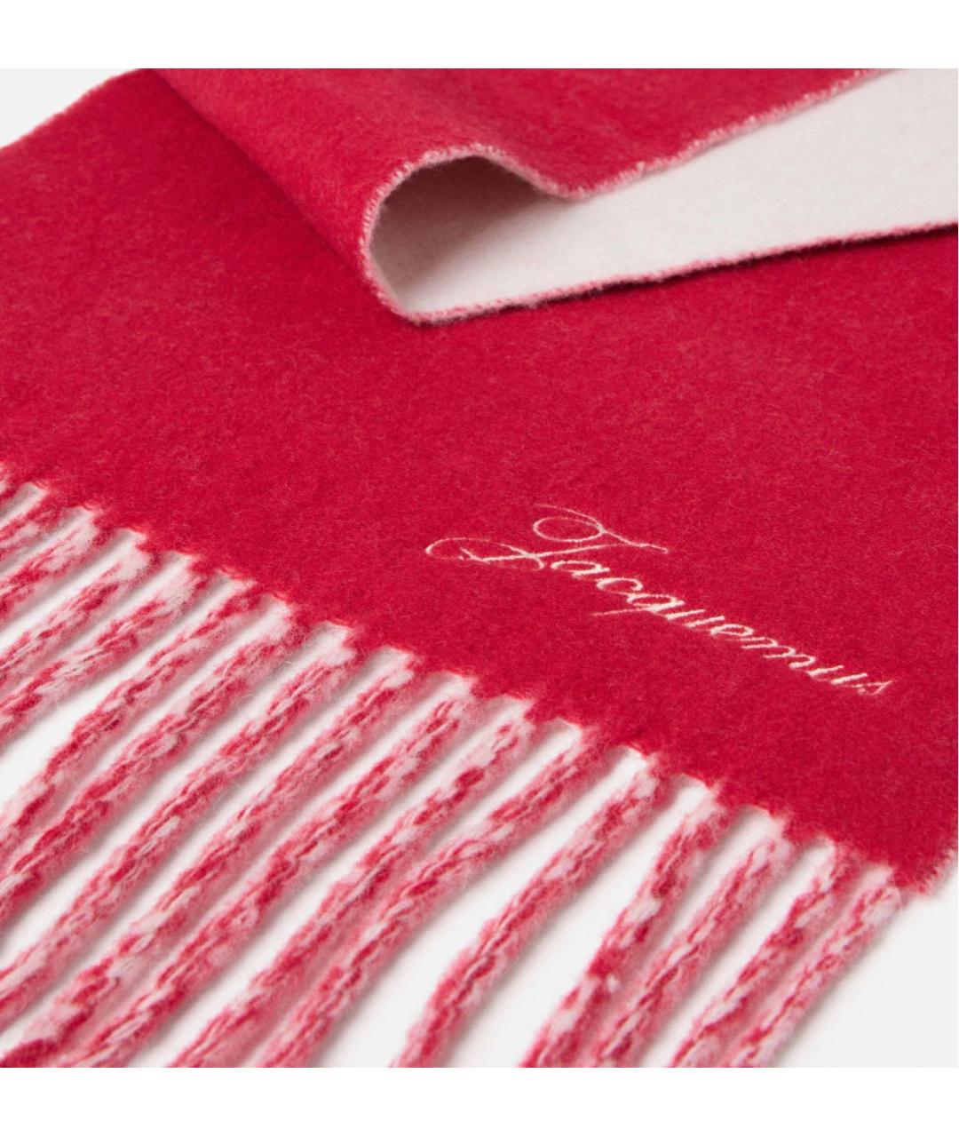 JACQUEMUS Красный шарф, фото 3