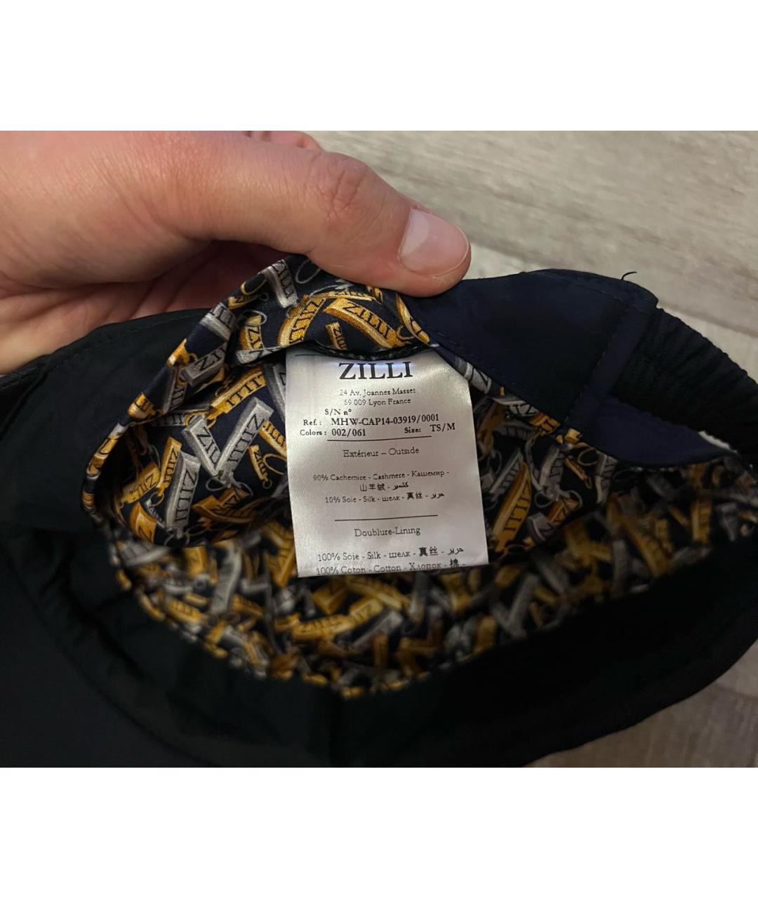 ZILLI Темно-синяя кашемировая кепка/бейсболка, фото 8